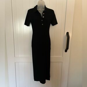 Michael Kors Elegant Black Polo Dress